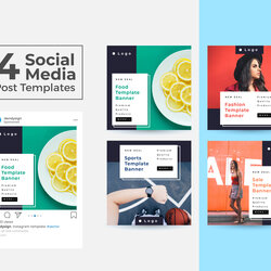 Social Media Post Design Templates Vol By On Attractive
