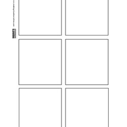 Terrific Panel Comic Book Page Pages Template Strip Paper Printable Frame Strips Graphic Books Draw Thumbnail