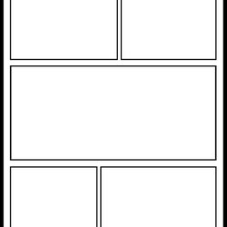 Preeminent Blank Comic Book Pages Layout Panels Template Printable Strip Templates Cartoon Strips