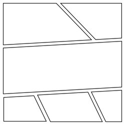 Matchless Best Comic Book Panels Printable For Free At Strips Templates Blank