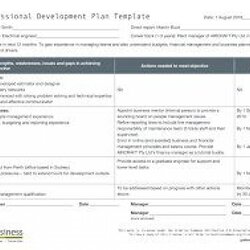 Brilliant Employee Development Plan Templates Professional Template Example Create Plans Document Business