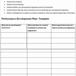The Highest Quality Employee Development Plans Templates Lovely Performance