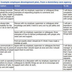 Champion Employee Development Plan Template Free Premium Templates Examples Plans Example Word