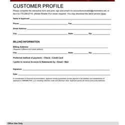 Ideal Customer Profile Templates Word Excel Template