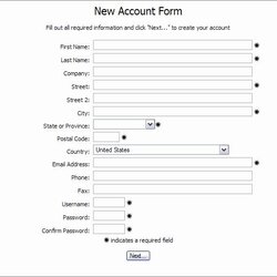 Swell New Customer Form Template Free Fresh Design Category Page Ticket
