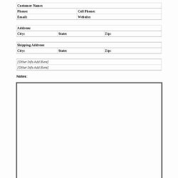 Sterling New Customer Form Template Word Beautiful Use This Simple Contracts Record Concierge Customers