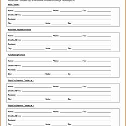 New Customer Form Template Free Fresh Information