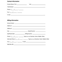 Very Good New Customer Information Form Template Fill Online Printable Large