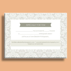 Smashing Photography Gift Certificate Examples Format Session Photo