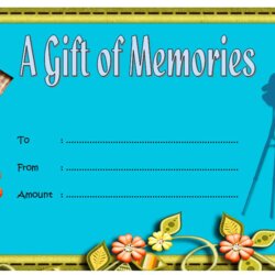 Superior Photography Session Gift Certificate Template