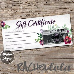 The Highest Standard Free Photo Session Gift Certificate Template In Photography Printable Floral Red Camera