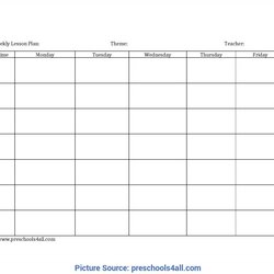 Sterling Editable Weekly Lesson Plan Template Word