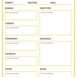 Brilliant Lesson Plan Cover Page Template Edit