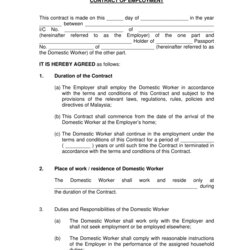 Very Good Examples Of Employment Contract Templates Word Apple Pages Template Sample Business Gov