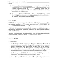 Wizard Employment Agreement Contract Template Free Printable Documents