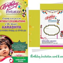 Cool Free Birthday Invitation Card Template Download