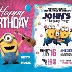 Matchless Free Birthday Invitation Card Template