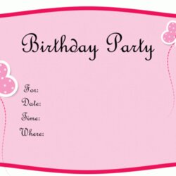 Free Birthday Invitation Templates Online Printable Cards Memorable Planned Card
