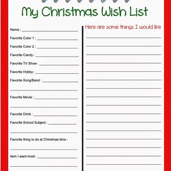 Preeminent Christmas Wish List Yr Old Girl Latest Perfect Most Popular My Printable