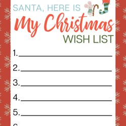 Christmas Wish List Template Google Slides Printable Word Searches