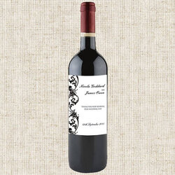 Wine Bottle Label Templates Design Template Damask Labels