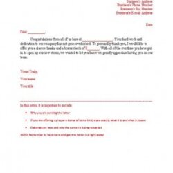 Outstanding Letter Of Appreciation Sample Template Document