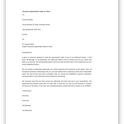 Admirable Best Appreciation Letter Template And Writing Tips Hennessy Events Sample