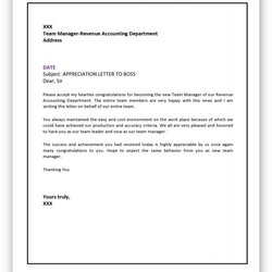 Brilliant Best Appreciation Letter Template And Writing Tips Hennessy Events Sample