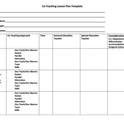 Cool Free Sample Lesson Plan Templates In Ms Word Template