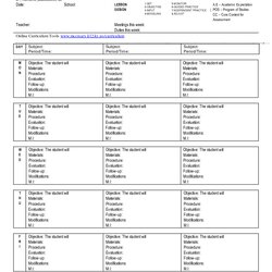 Out Of This World Download Free Weekly Lesson Plan Template Lots Common Core Plans School Teacher Doc