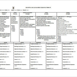 Brilliant High School Lesson Plan Template Word Format Download Weekly Templates Example Sample Business