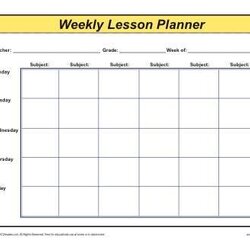 Superb Weekly Detailed Class Lesson Plan Template Elementary Planner Teacher Daily School Teachers Plans