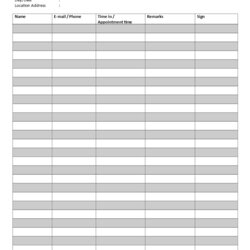Class Visitor Sign In Sheet Templates At Seminar Office Template Workshop Form Example Printable Visitors
