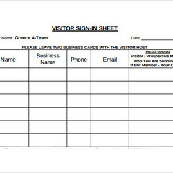 The Highest Quality Free Sample Visitor Sign In Sheet Templates Ms Word Template Business Sheets Visitors