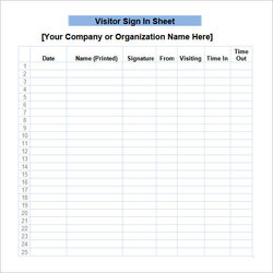 Terrific Free Sample Sign In Sheet Templates Ms Word Apple Pages Visitor Template Printable Excel Business