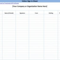 Matchless Printable Sign In Sheet Templates Visitor Form Template Attendance Meeting