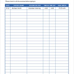 Splendid Office Visitor Form Templates Free Printable Docs Template Sign Sheet School Forms Source Samples