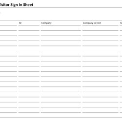 Sublime Building Visitor Sign In Sheet Net Template Word Company