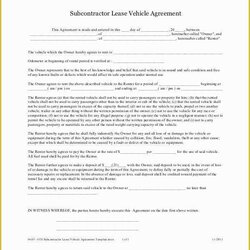 Free Vehicle Rental Agreement Template Of Lease Schultz Templates Docs Word