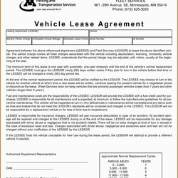 Spiffing Printable Auto Lease Agreement Form Kansas Forms Free Online Best Of Vehicle Rental Template
