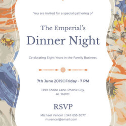Terrific Invitation Card Designs Free Premium Templates Dinner Formal Template Sample Format Invitations