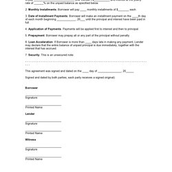 Very Good Printable Family Loan Agreement Template