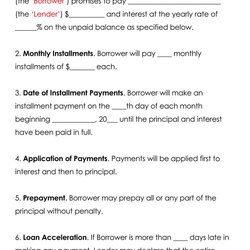 Free Family Loan Agreement Templates Template Word