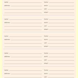 Legit Address Book Template Ms Excel Templates Free Printable