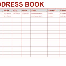 Out Of This World Address Books Office Book Templates Personal Template Excel