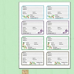 Peerless Printable Address Book Template Excel Templates Natal