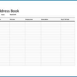 Spiffing Printable Address Book Template Excel Templates Example