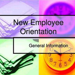 Outstanding New Hire Orientation Template Free Employee
