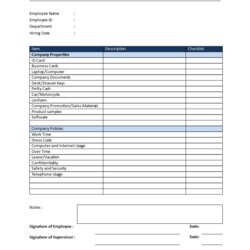 Perfect New Employee Orientation Checklist Templates At Template Form Printable Training Sample Job Policy
