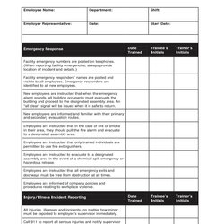 Super New Employee Orientation Checklist Examples Format Safety Word Example Pa Business